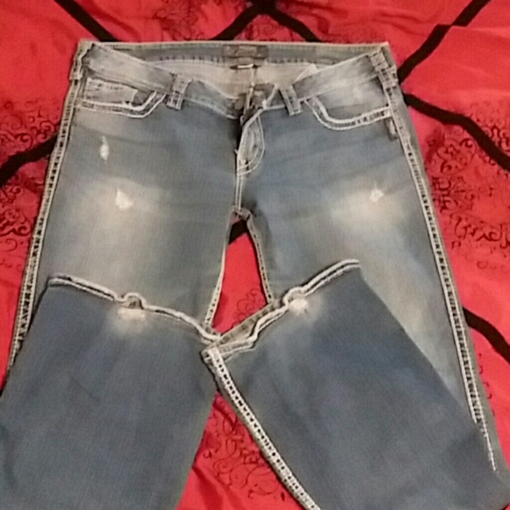 Silver jeans
